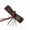 Leopard Print West Cowboy Waist Belt Trouser Decoration Pu Waistbands Splicing Rings Belt  Daily