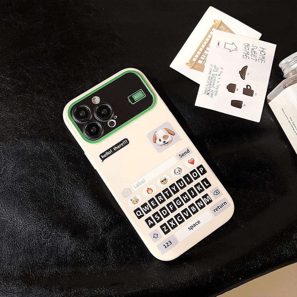 Applicable To 15Pro Max Chat Box Puppy IPhone 13 Personality Cartoon 11 Anti Fall 16 Sets