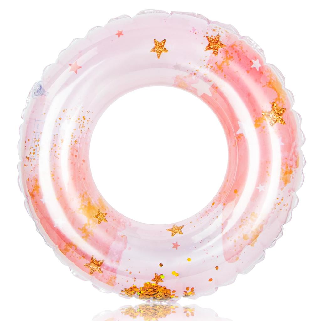 Плавающее кольцо для звездного типа, вода, летняя жара, розовое, 90 см, для взрослых, милое, Fohil, безопасное, О-образное, стильное, толстое, прочное, для бассейна, плавания, пляжа,