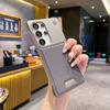 Совместимо с Samsung: Безрамочный кожаный чехол для телефона с магнитом для S26 Ultra, S25 Plus, S24 Business Model.