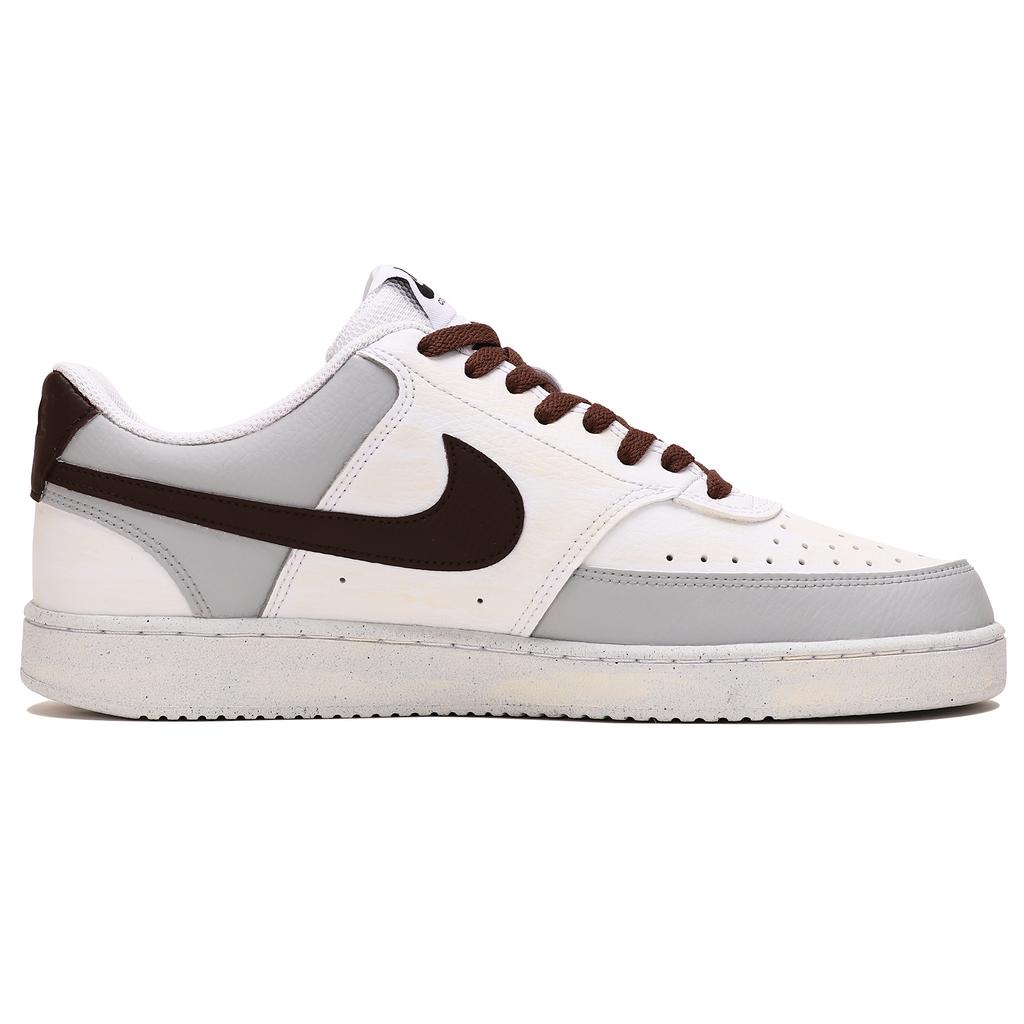 Nike Court Vision 1 Abrasion Resistant Abrasion Resistant Low top Skateboard Shoes Men's Gray Brown DH2987-101(Team804-)