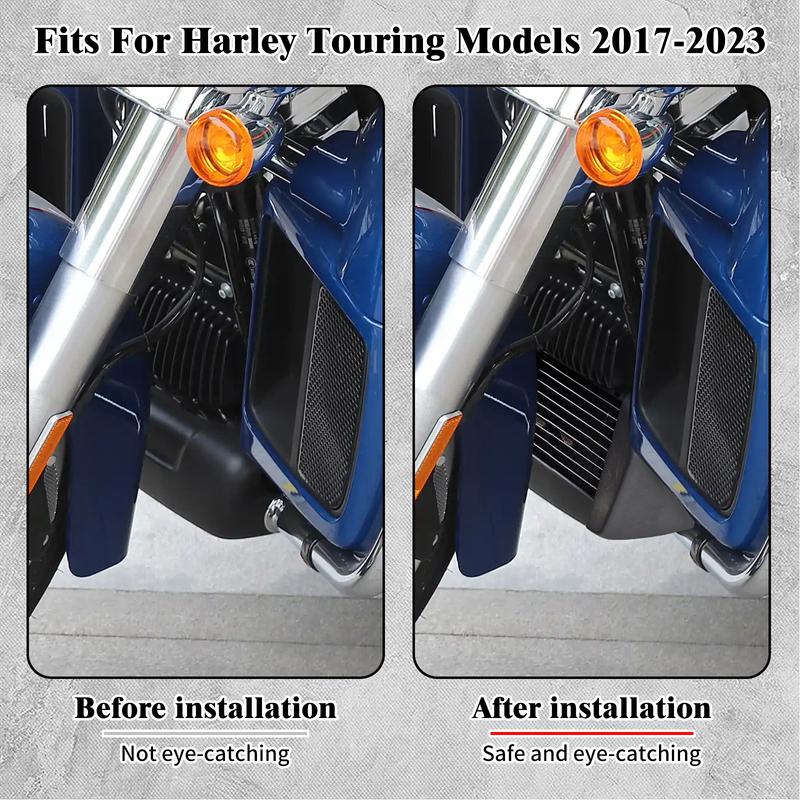 Motorcycle Oil Cooler Cover Radiator Water Cooling Replacement For Harley Touring Road King Glide Special FLHR FLHXS 2017-Up