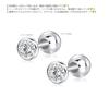 [ Lady Like (Lady Like)] Silver 925 One Grain Diamond Second Earrings ERP