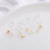 20-100pcs/bag Silicone Transparent Earplugs DIY Earrings Jewelry Accessories