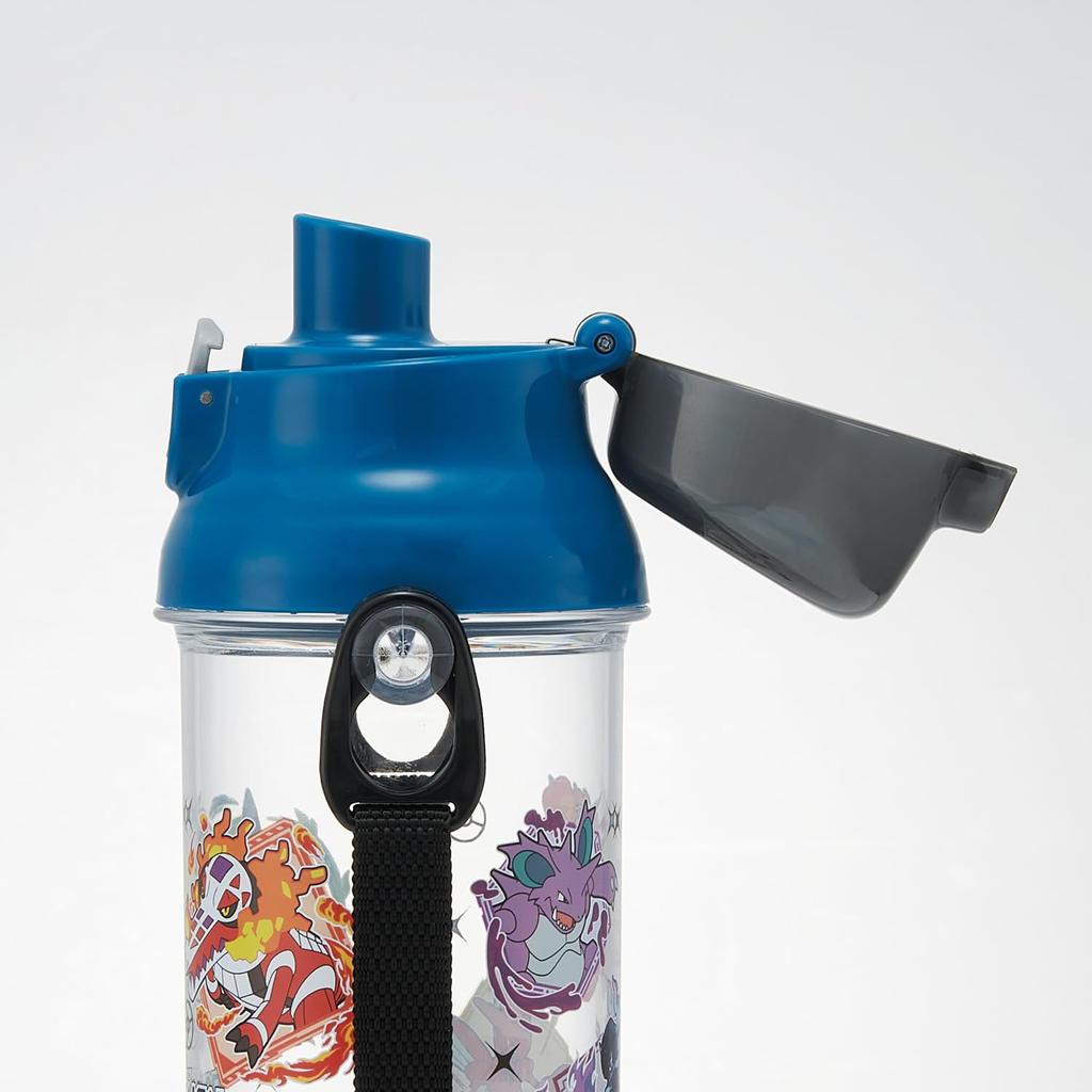 Skater Бутылка для чистой воды 480 мл, пластиковая прозрачная бутылка для детей, сделано в Японии, Pokemon 25, для мальчиков PSB5TR69636, для детей