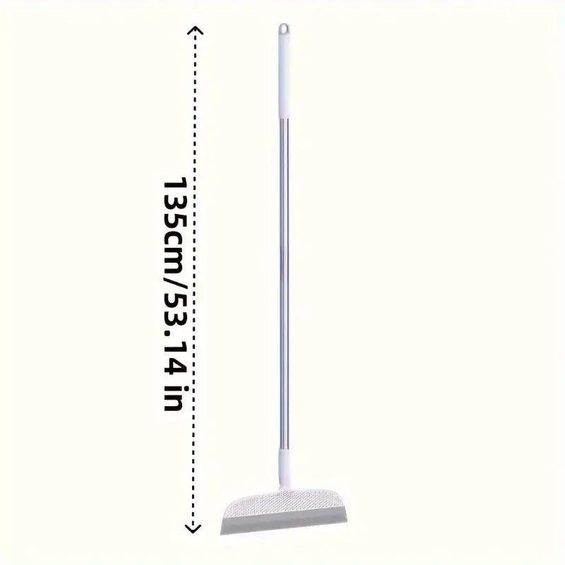 A Magic Broom Suitable for Bathrooms, Kitchens, and Living Rooms, with a Detachable Head That Easily Removes Hair and Dust