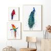 Новый скандинавский абстрактный постер с изображением животных, настенная живопись, абстрактные всплески чернил, художественная картина на холсте, гостиная, коридор, украшение для дома, фреска без рамки