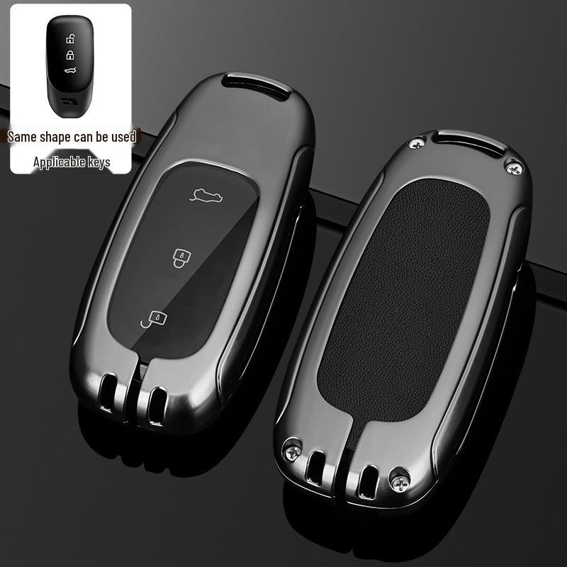 Чехол для ключа L9/L8/L7MAX: Премиальный металлический корпус, защита на одну пряжку для мужских ключей от машины