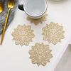 Snowflake Placemat Christmas Table Dining Mat Heat Insulated Cup Coaster Drink Coffee Pad Home Decoration
