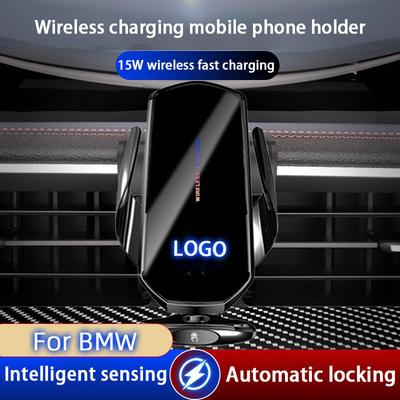 Автомобильный держатель для мобильного телефона для BMW 1 2 3 5 7 Серии X1 X2 X3 X4 X5 X6 X7 5GT 3GT i3 i4 MINI Беспроводное зарядное устройство Быстрая зарядка Кронштейн