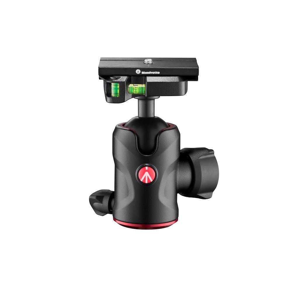 Manfrotto MH496 Aluminum Ball Head with Q6 Center Ball Maximum Payload Capacity Head, 10kg, Arca-Swiss Compatible, MH496-Q6