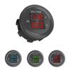 Автомобильный светодиодный водостойкий трехзначный мини-круглый светодиодный вольтметр с двойным напряжением, светодиодная панель, цифровой вольтметр, тестер, монитор, дисплей, вольтметр
