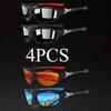 4 пары спортивных солнцезащитных очков для мужчин и женщин, подходящие для отпуска на природе у моря и активного отдыха