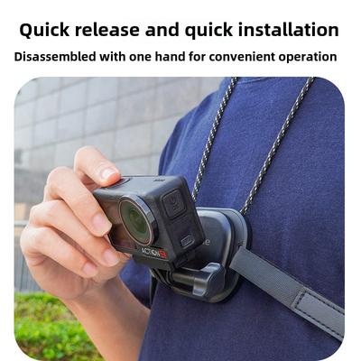 Подходит для DJI POCKET 3 Магнитный шейный кронштейн Спортивная камера Съемка от первого лица Перспектива Клип Аксессуары
