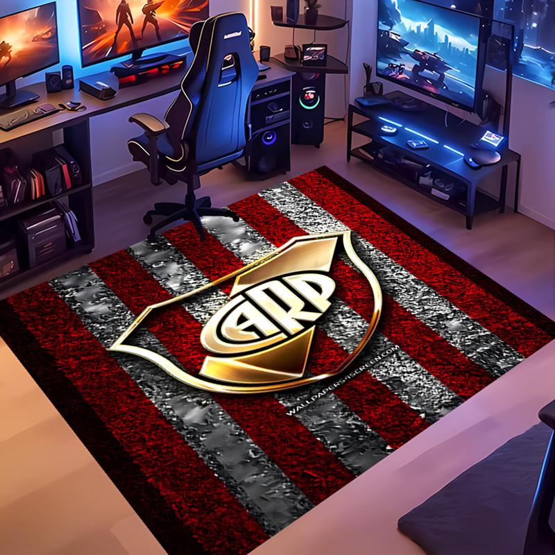 1pc Club Atlético River Plate Entrance Mat, Non-Slip Mat Area Rug,Room Decor, Outdoor Decor, Kitchen Rug,Doormat - Machine Washable, Easy to Clean
