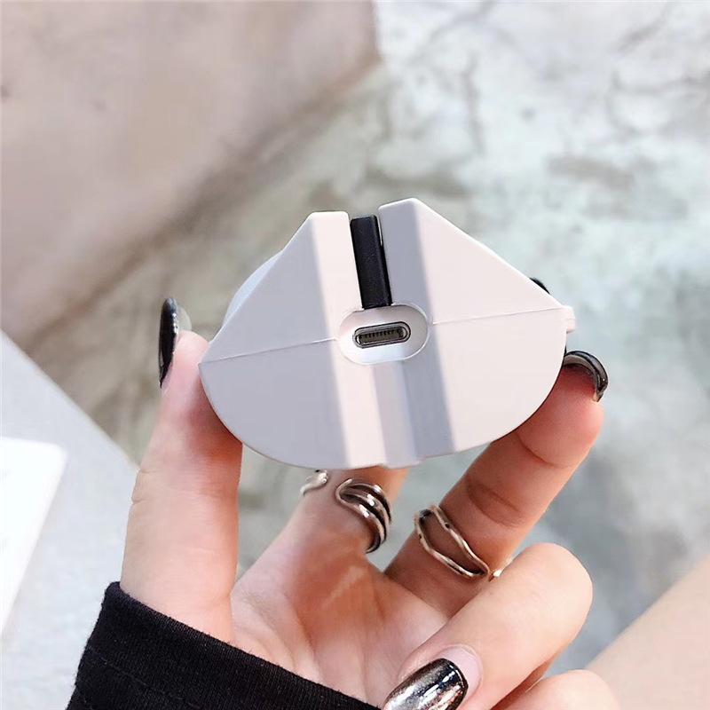 Шлем Звездные Войны Чехол для AirPods Apple Bluetooth беспроводной гарнитуры 1/2 поколения Трехмерный противоударный силиконовый чехол для
