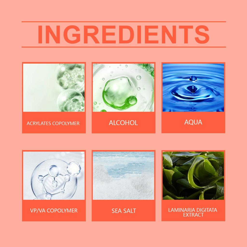 Спрей для волос с морем, мгновенный и естественный пляжный образ, объем и текстура, спрей с морем и водорослями(100мл