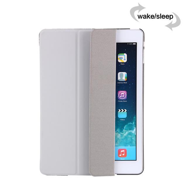 Складной трехстворчатый чехол для планшета iPad 10,2 дюйма, 7-8 дюймов, 9,7 Air 3 2 Air4, 10,9 дюйма, умный чехол из искусственной кожи, чехол для автоматического пробуждения, чехол для ipad pro 11 12,9 2020