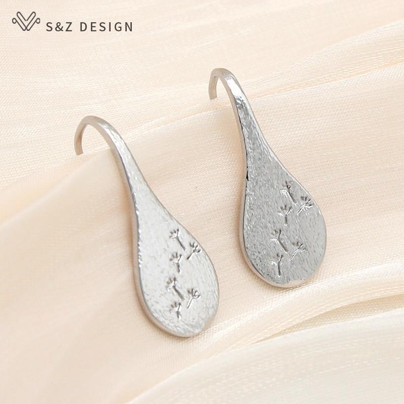 Модные простые элегантные металлические серьги в виде одуванчика для женщин, женские ювелирные изделия для свадебной вечеринки, модный подарок цвета розового золота