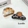 Заколка для волос Luohe Jewelry в ретро-стиле со звездой и когтем - Модный аксессуар из ацетата с высокой текстурой для женщин