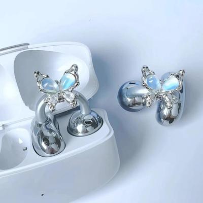 DIY Стразы Бабочка Аксессуар для Наушников Клипса для Уха Металлическая Клипса-Шарм Дизайн Быстрой Смены Для Стильной Кастомизации