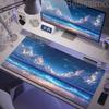 900*400Office Blue Mousepad Sky Cloud Mouse Pad Gaming Accessories Anime Table Keyboard Desk Mat Mousepad Gamer PC Rubber Carpet