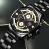 2pcs Set Fashion Mens Sports Watches Man Business Quartz Wristwatch Luxury Men Casual Clock Watch& Bracelet