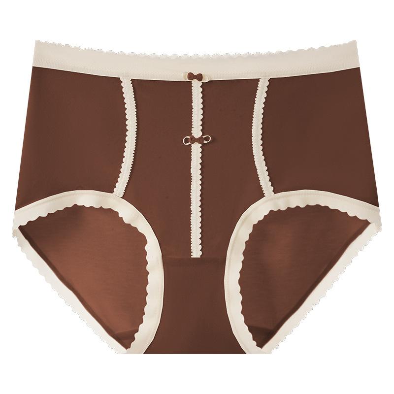 Женские осенне-зимние трусы-слипы треугольной формы с высокой талией, без следов, облегающие бедра, с начесом