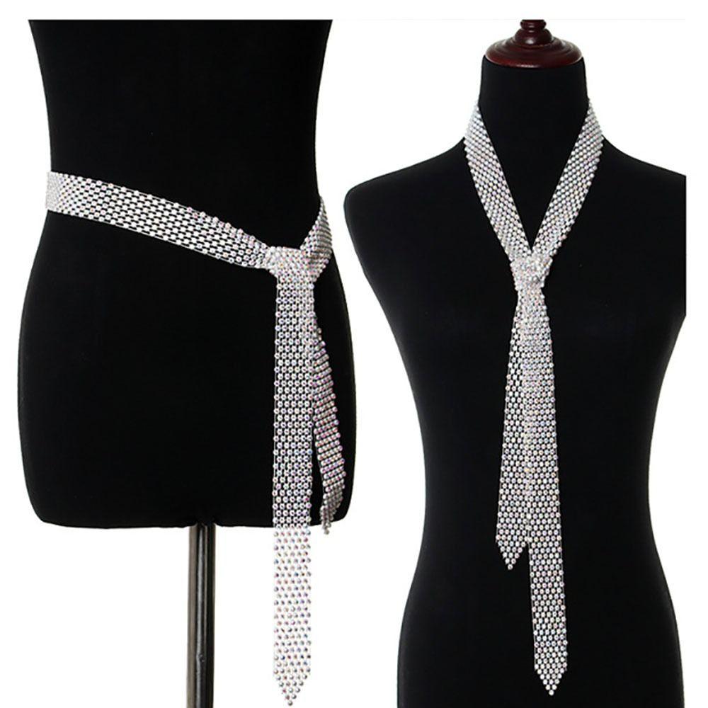 Bling Neck Tie Shiny Shiny Tie Trendy Bling Necktie