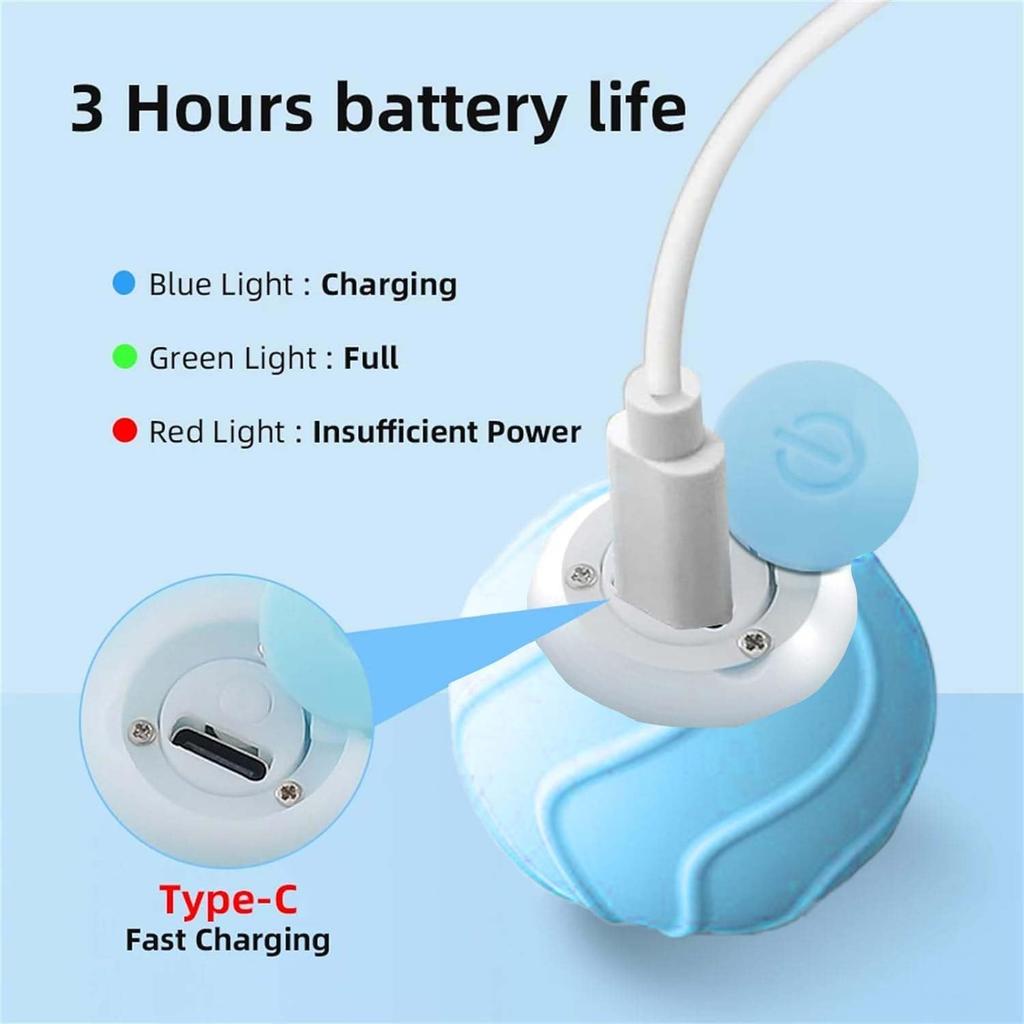 Интеллектуальная интерактивная игрушка для кошек Powerball 2.0 Игрушка для кошек Smart Cat Ball избавляет от скуки, защищает от укусов, тихий компаньон, привлекает кошек