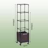Balcony and Rooftop Vegetable Planting Box with Tomato Cage: Durable Plastic Flower Pot Container for Home Gardening.