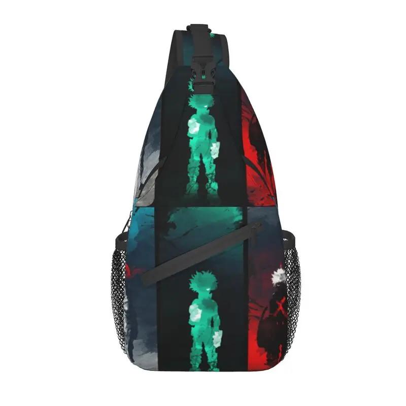 Сумка-слинг для велоспорта, кемпинга, мужской рюкзак Hero Academia Crossbody Chest Backpack через плечо