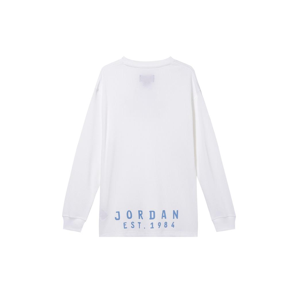 Jordan Essentials Удобный свободный пуловер с длинным рукавом Толстовка мужская толстовка белая легендарно-синяя FV7457-100