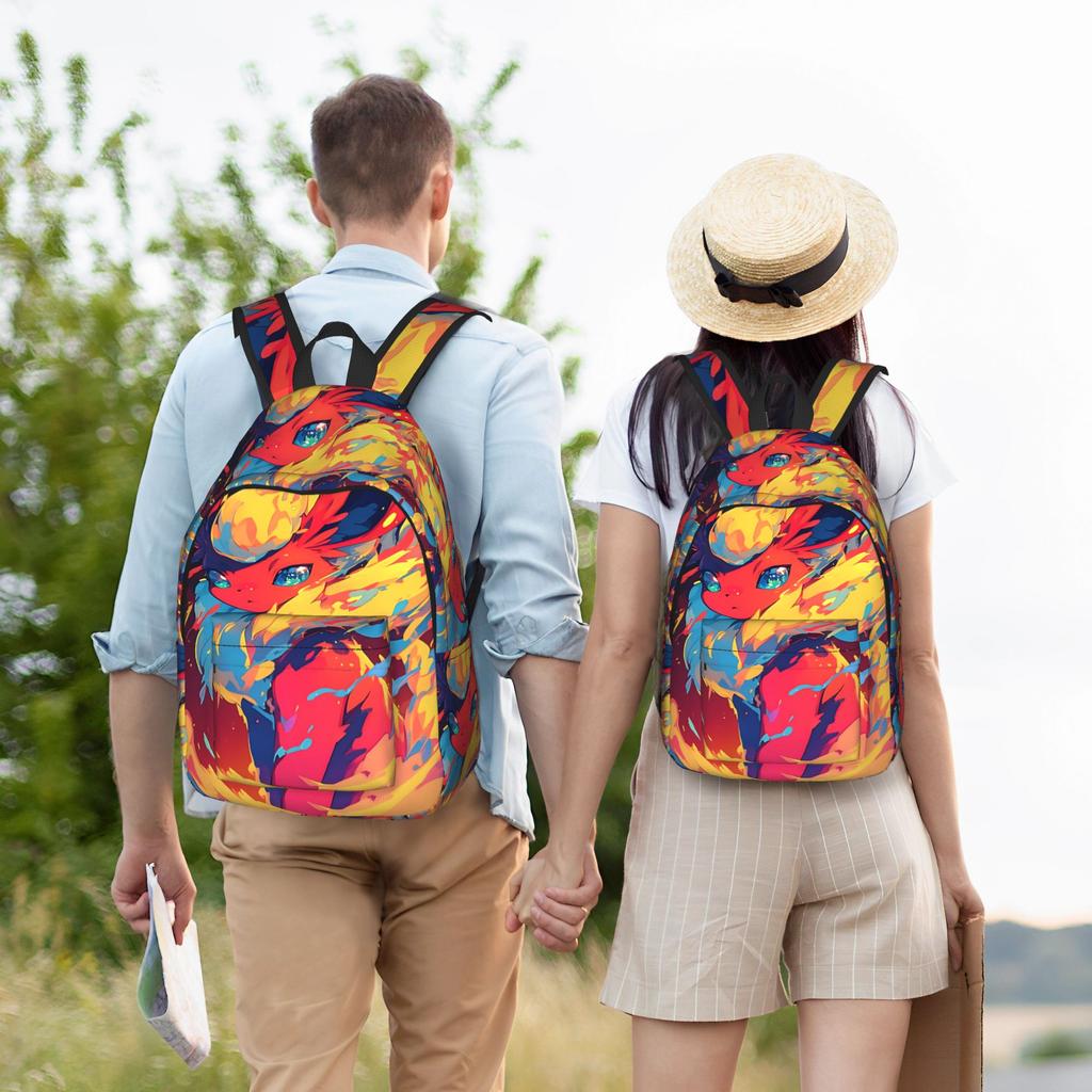 Модный Рюкзак Покемон Иви Ивилюции Mochilas Повседневный Большой Вместимости для Офиса Rucksack