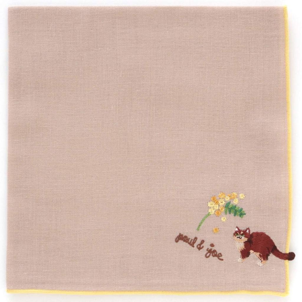 PAUL JOE ACCESSOIRES Mimosa Nunett Gauze Handkerchief Gauze & (Beige) Women's Handkerchief, Approx. 42cm, 001114-0001-01