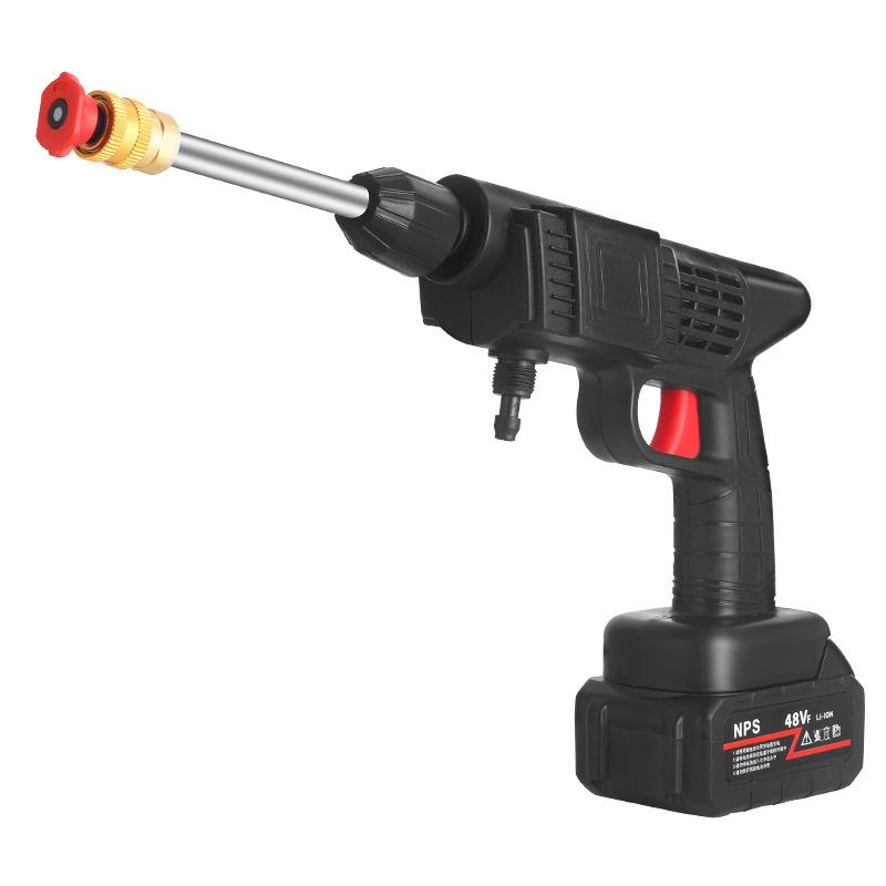 Household car wash water wireless lithium battery car wash artifact portable high-voltage charging car washer car washer tool 24V with one battery