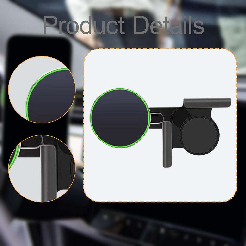 Car Phone Mount Adjustable Easy Use Multifunctional for 5.5-15.5mm Thickness Screen