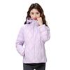 FASHION White Duck Down Premium Foreign Wave Pattern Short Down Jacket Slim Jacket 2025  New Hooded Trendy Clothes