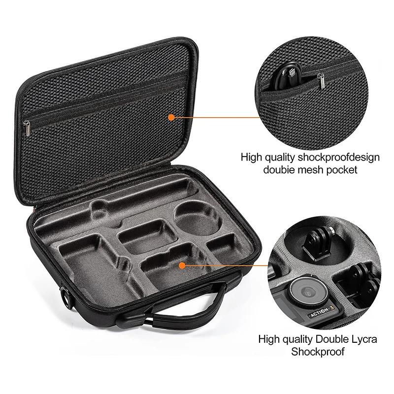 Портативный чехол для DJI OSMO Action 5 PRO Action 4 3 Camera Protective Case Travel Box Storage Bag Cameras Accessories