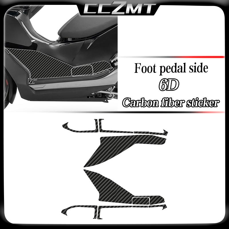 For QJMOTOR Hong 350GS 2025 6D Carbon Fiber Decorative Stickers Modified Fuel Tank Anti Scratch Protection Film Accessories