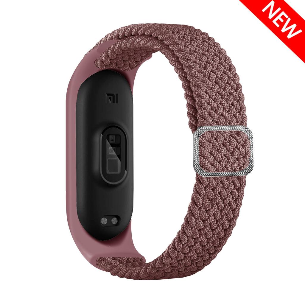 Ремешок для Xiaomi Mi Band 10 9 8 Эластичный плетеный Solo Loop Регулируемая пряжка Замена correa bracelet для Miband 4 3 5 6 7