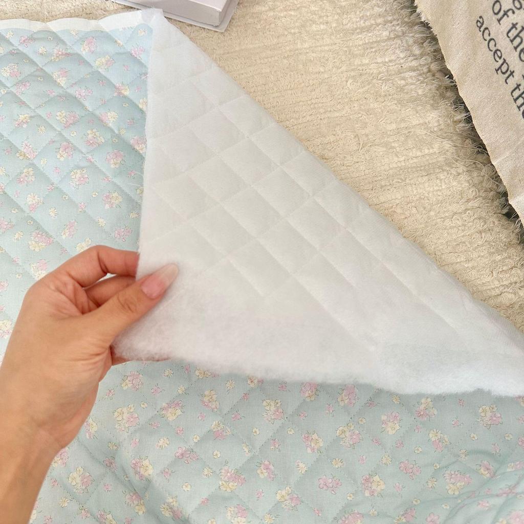 40-Count Quilted Cotton Korean-Style Floral Fabric Jacket for Autumn/Winter