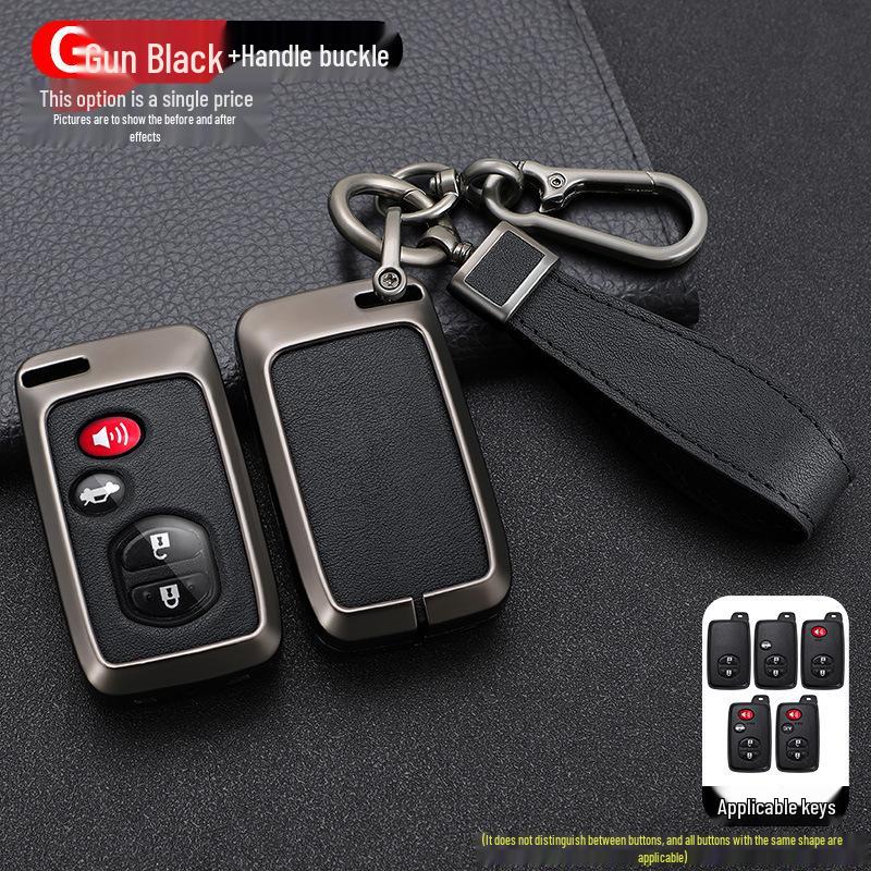 Совместимый чехол для ключа для моделей Toyota: Corolla, Levin, Camry, Highlander, RAV4, Crown, CHR, Reiz