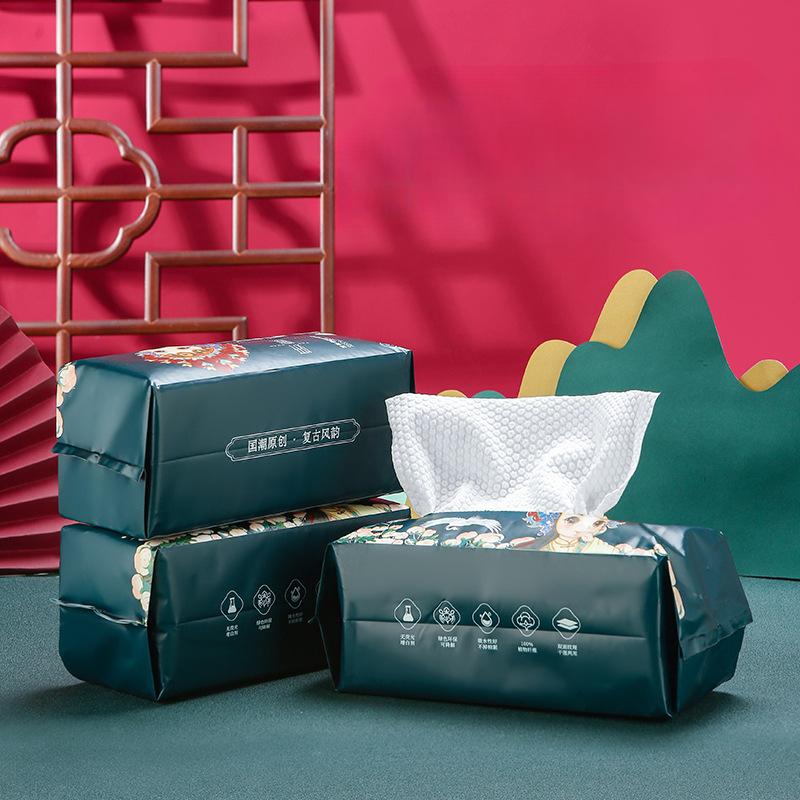 Маленькое хлопковое полотенце для лица, одноразовая дорожная сумка, чистое полотенце для лица, сухое и влажное, двойного назначения, утолщенное хлопковое мягкое полотенце