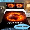 Custom Name Basketball Bedding Set 3pcs, Bedding Set Including 1pc Duvet Cover And 2pcs Pillowcases for Bedroom, Dormitory Gift