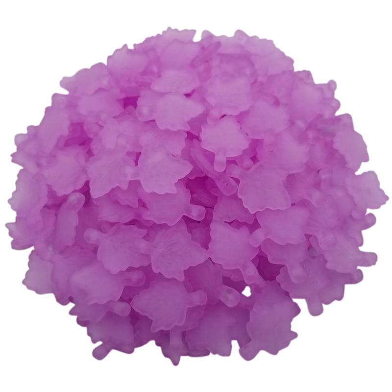 Простая мода для детей Кленовые листья Прозрачные многоцветные свободные бусины Мода для изготовления ювелирных изделий Аксессуары Ожерелье Браслет Изысканные ювелирные изделия