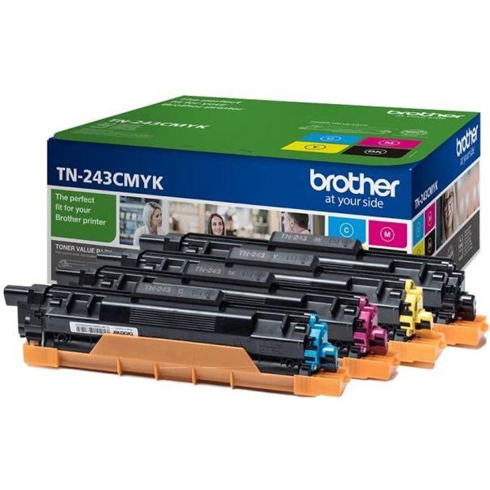 Pack of 4 Brother TN-243CMYK Toners - Printing Up To 1,000 Pages