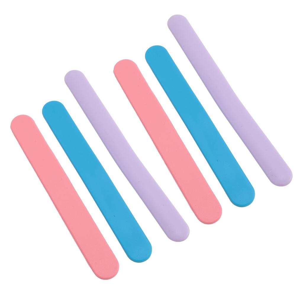 6 шт. Силиконовая палочка для воска Антипригарная Многоразовая Косметическая лопатка Палочка для размешивания маски для лица для удаления волос Смешивания Отбора проб