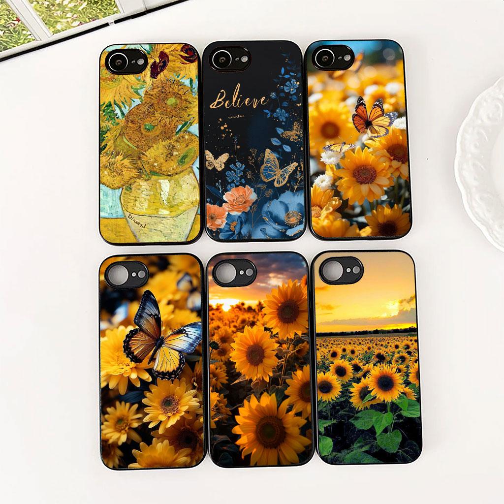 Phone Cover for Motorola Moto Edge 70 60 Fusion NEO Pro G Stylus G56 G96 G04 G05 20 Case Sunflower Yellow Flower Butterfly