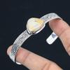 Sterling Silver Maligano Jasper Gemstone Elegant Unique Boho New Bangle Bracelet